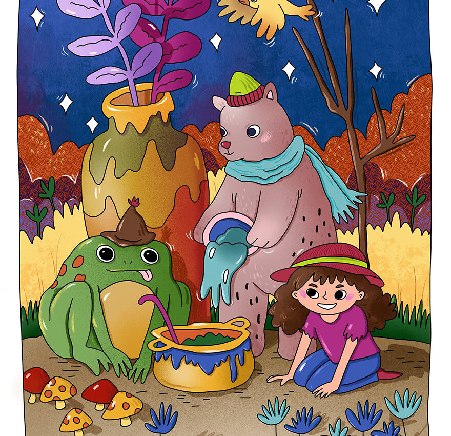 Bear, Frog & Friend