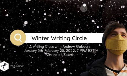 WRITE NOW: Frog In Hand Writer’s Circle