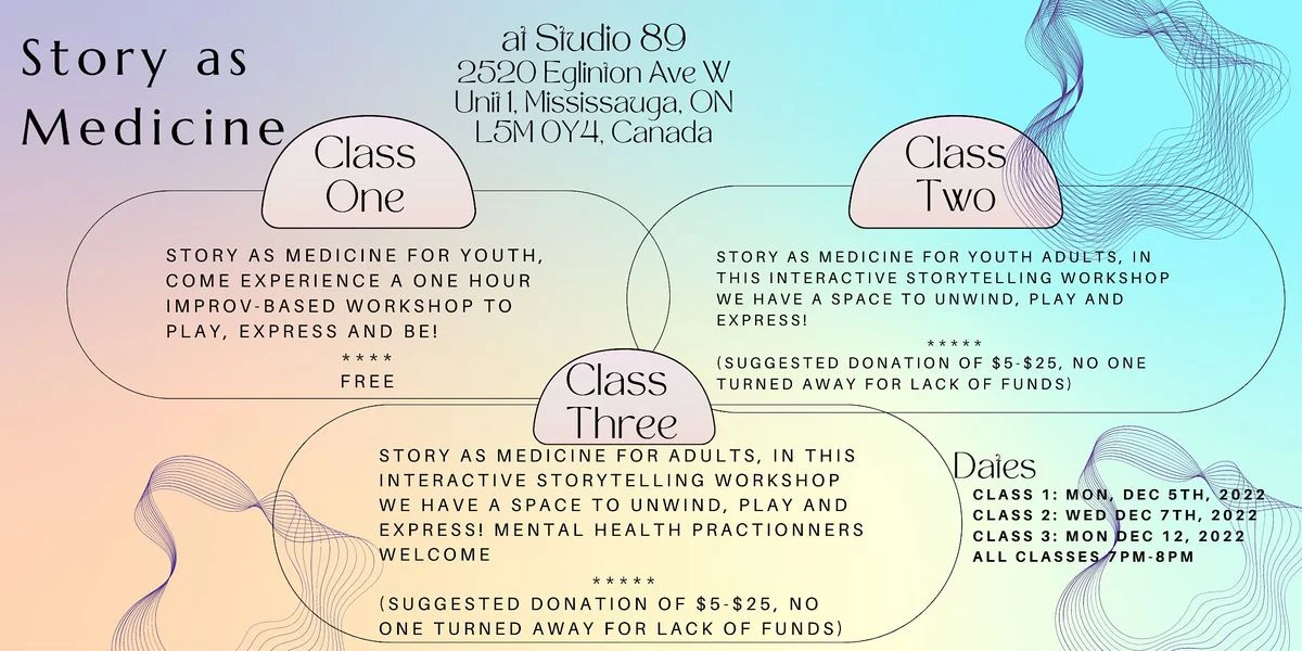 Join this interactive storytelling wellness workshop, Story as Medicine!