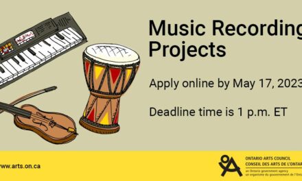 Musicians! Check out Ontario Arts Council’s Music Recording Projects grant