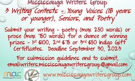 Call for Submissions – Mississauga Writers Group Writing Contests