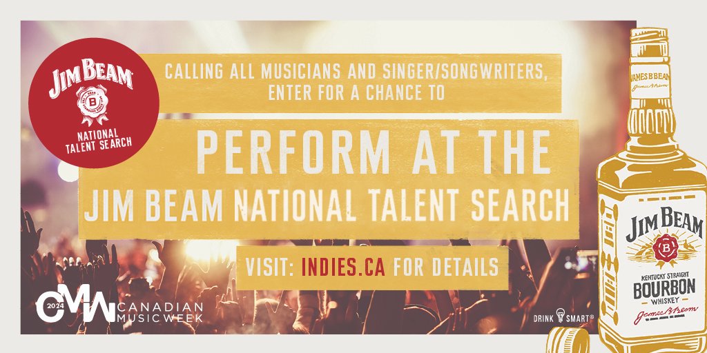 Call for Musicians and Singer/Songwriters – Jim Beam National Talent Search – Canadian Music Week