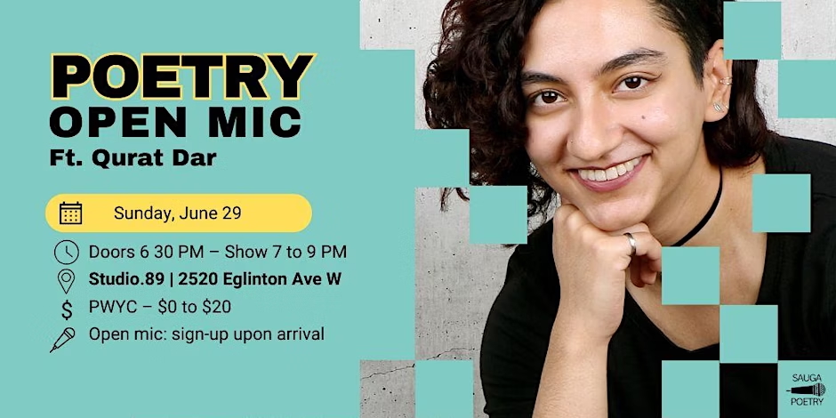Poetry Open Mic ft. Qurat Dar – Sauga Poetry